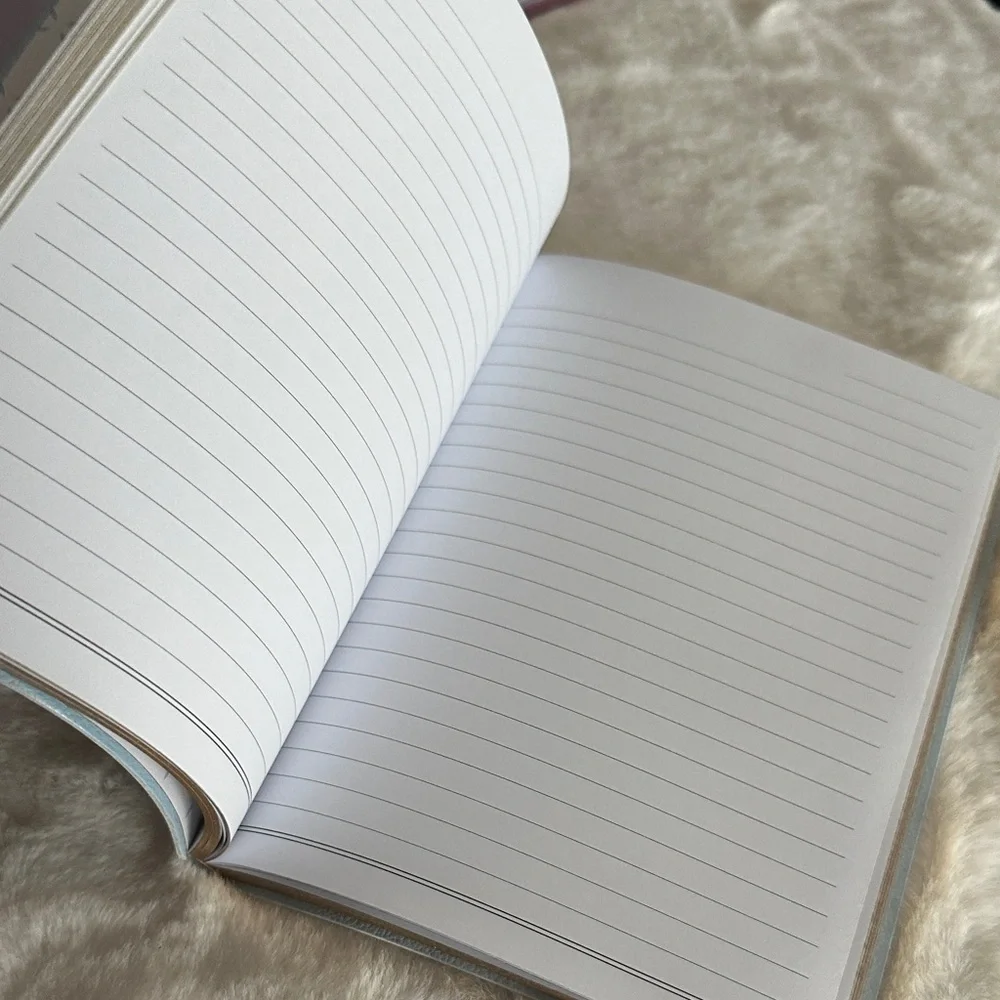 Blue Notebook with Gold Text & ID Holder